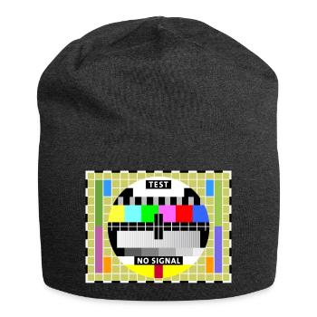 Affichage de l'achèvement de la transmission de l'image d'un téléviseur de test - Bonnet en jersey - charbon - Devant