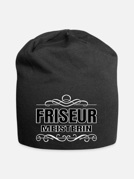 Friseur Friseurin Hairdresser Hair Stylist Haare - Jersey-Beanie - Schwarz