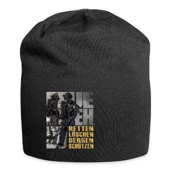 Feuerwehr - ReLoeBeSue - Jersey-Beanie - Schwarz - Vorne