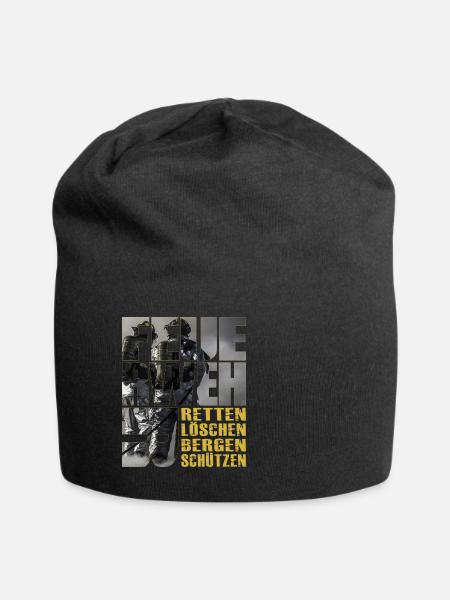 Feuerwehr - ReLoeBeSue - Jersey-Beanie - Schwarz