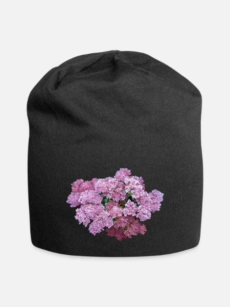 Fette Henne Kraut Blume - Jersey-Beanie - Schwarz