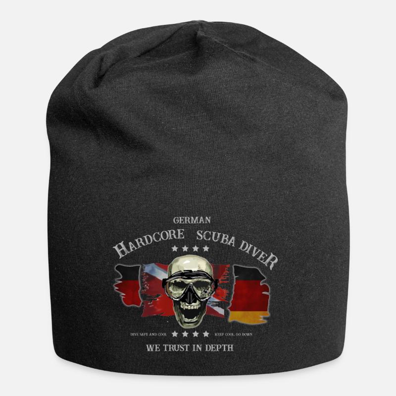 Taucher GERMAN Extrem Diver Deutscher Taucher - Jersey-Beanie - Schwarz