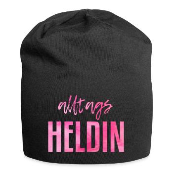 Alltags Heldin - Jersey-Beanie - Schwarz - Vorne