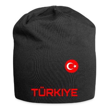 Turkey / Türkiye - Jersey Beanie - black - Front