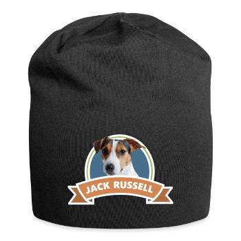 Jack Russel, dog, gift idea - Jersey Beanie - black - Front