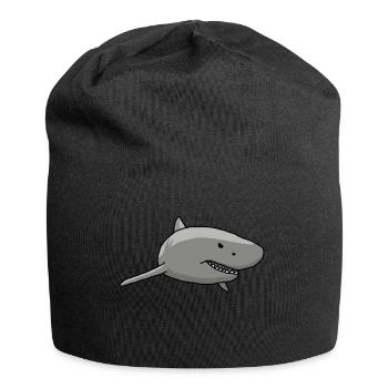 Shark, drawing, cartoon - Jersey Beanie - black - Front
