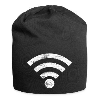 Icône Wifi - Bonnet en jersey - noir - Devant