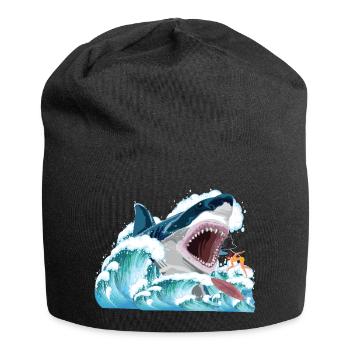 Megalodon attacks ! - Jersey-Beanie - Schwarz - Vorne
