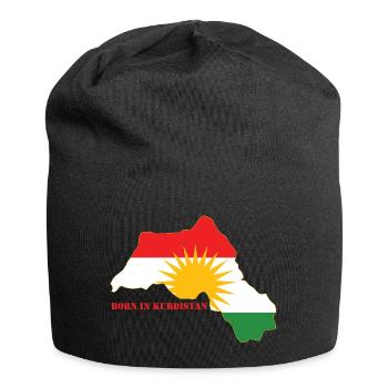 Born in Kurdistan - Jersey-Beanie - Schwarz - Vorne