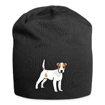 Jack Russell, Hund, Hunderasse, Comic - Jersey-Beanie - Schwarz - Vorne