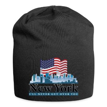 New York - Jersey-Beanie - Schwarz - Vorne