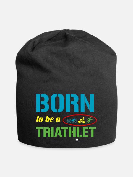 Triathlon - Bonnet en jersey - noir