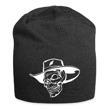 cowboy skull - Jersey-Beanie - Anthrazit - Vorne