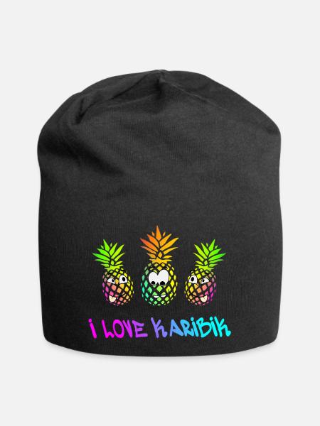Urlaub Karibik - Jersey-Beanie - Schwarz