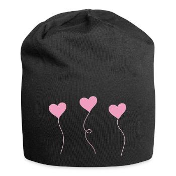 heart - Jersey-Beanie - Schwarz - Vorne