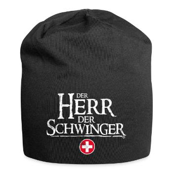 SCHWINGEN, DER HERR DER SCHWINGER SCHWEIZ CH - Jersey-Beanie - Schwarz - Vorne