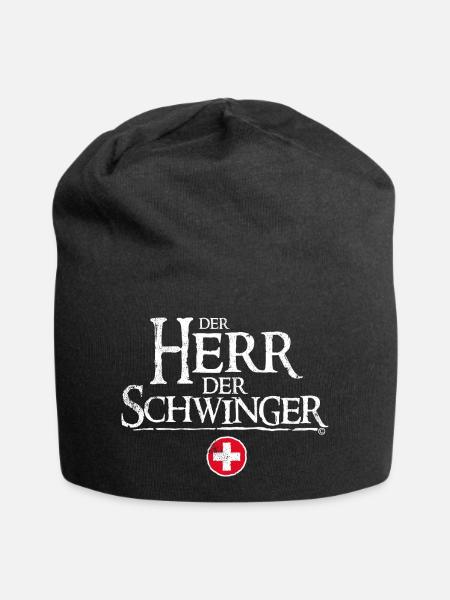 SCHWINGEN, DER HERR DER SCHWINGER SCHWEIZ CH - Jersey-Beanie - Schwarz