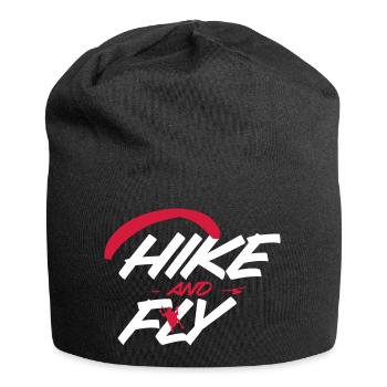 Hike and Fly Paragliding - Jersey-Beanie - Schwarz - Vorne