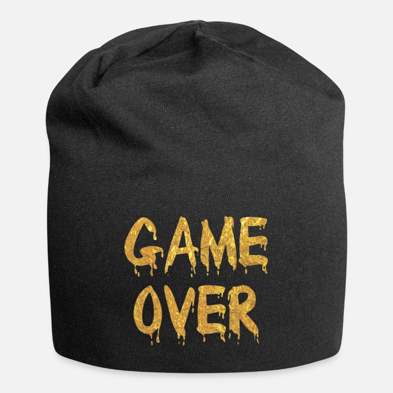 Game Over - Jersey-Beanie - Schwarz