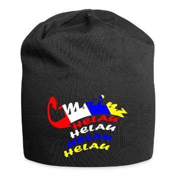 Conception du carnaval de Helau - Bonnet en jersey - noir - Devant
