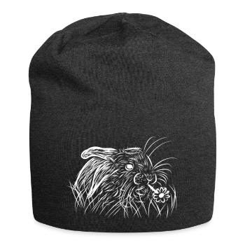 Rabbits - Jersey Beanie - charcoal grey - Front