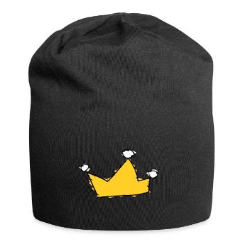 Crown - Jersey Beanie - black - Front