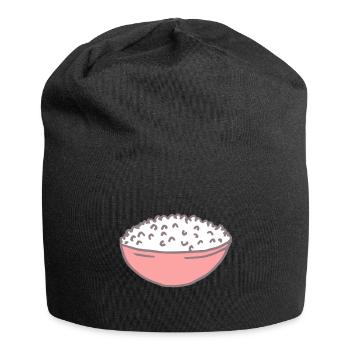 Rice food plate - Jersey Beanie - black - Front