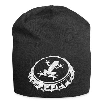 Frosch - Jersey-Beanie - Anthrazit - Vorne