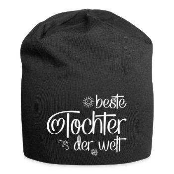 Tochter - Jersey-Beanie - Schwarz - Vorne