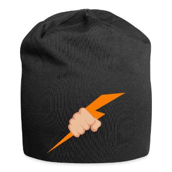 Foudre de main - Bonnet en jersey - noir - Devant