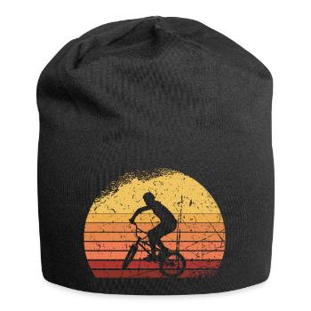BMX pilote cadeau skater vélo enfants shirt - Bonnet en jersey - noir - Devant