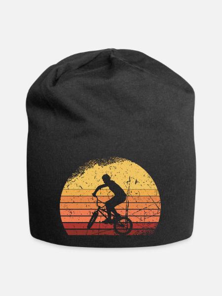 BMX Rider Gift Skater Bike Kids Shirt - Jersey Beanie - black