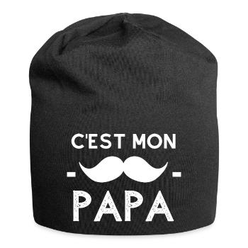 Monsieur-papa - Bonnet en jersey - noir - Devant