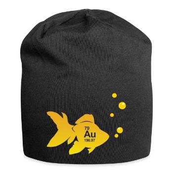 Goldfisch - Jersey-Beanie - Schwarz - Vorne