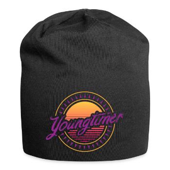 Youngtimer retro by The Manzanita’s - Bonnet en jersey - noir - Devant