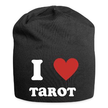 Ich liebe Tarot - Jersey-Beanie - Schwarz - Vorne