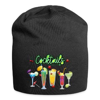 Colourful cocktails - Jersey Beanie - black - Front