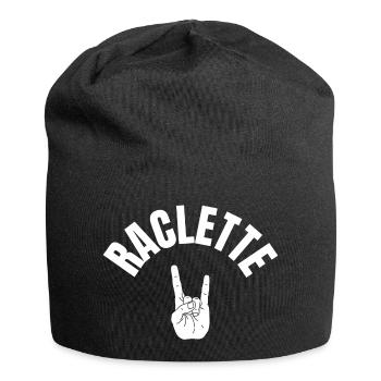 Raclette is cool - Signe de la main - Bonnet en jersey - noir - Devant