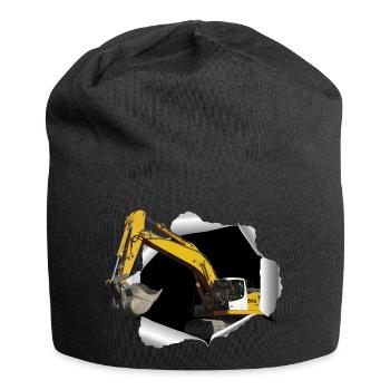 Bagger buddelt sich durchs T-Shirt - Jersey-Beanie - Schwarz - Vorne