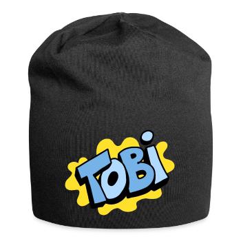Grafitti Nom Tobi - Bonnet en jersey - noir - Devant