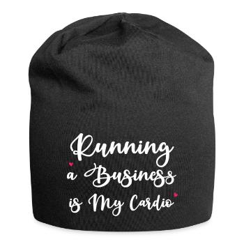 Ein Unternehmen zu führen ist mein Cardio - Jersey-Beanie - Schwarz - Vorne