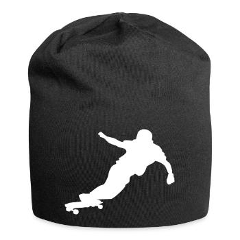 Downhill Longboarding - Jersey-Beanie - Schwarz - Vorne