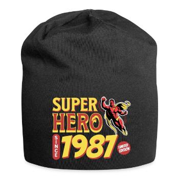 Superhelden seit 1987 - Jubiläum 35 Jahre - Jersey-Beanie - Schwarz - Vorne