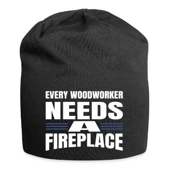 carpentry logging construction carpenter - Jersey-Beanie - Schwarz - Vorne