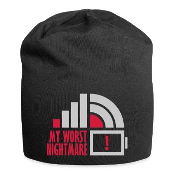 Logos mon pire cauchemar - Bonnet en jersey - noir - Devant
