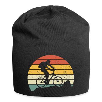 Bmx Fahrer Vintage Retro Hobby Sport Fahrrad Shirt - Jersey-Beanie - Schwarz - Vorne