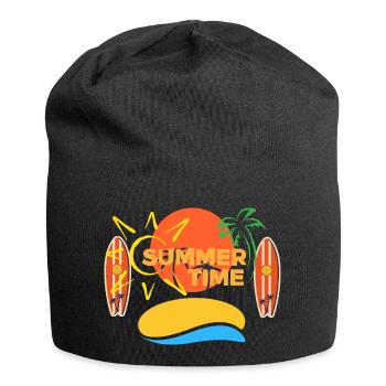 SOMMERZEIT - Jersey-Beanie - Schwarz - Vorne