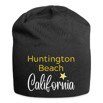Huntington Beach California - Bonnet en jersey - noir - Devant