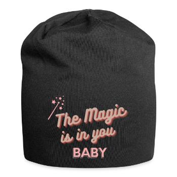 La magie est en toi baby citation humour - Bonnet en jersey - noir - Devant