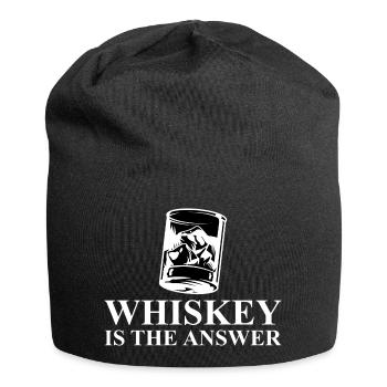 Whiskey is the answer - Jersey Beanie - black - Front